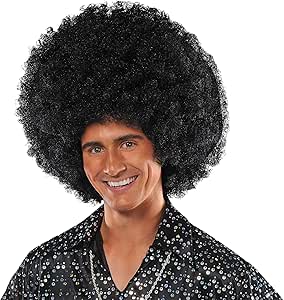afro wig white