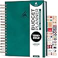 Clever Fox Budget Planner & Monthly Bill Organizer With Pockets. Expense Tracker, Budgeting Journal & Financial Book. Large, 8x9.5" (Dark Teal)