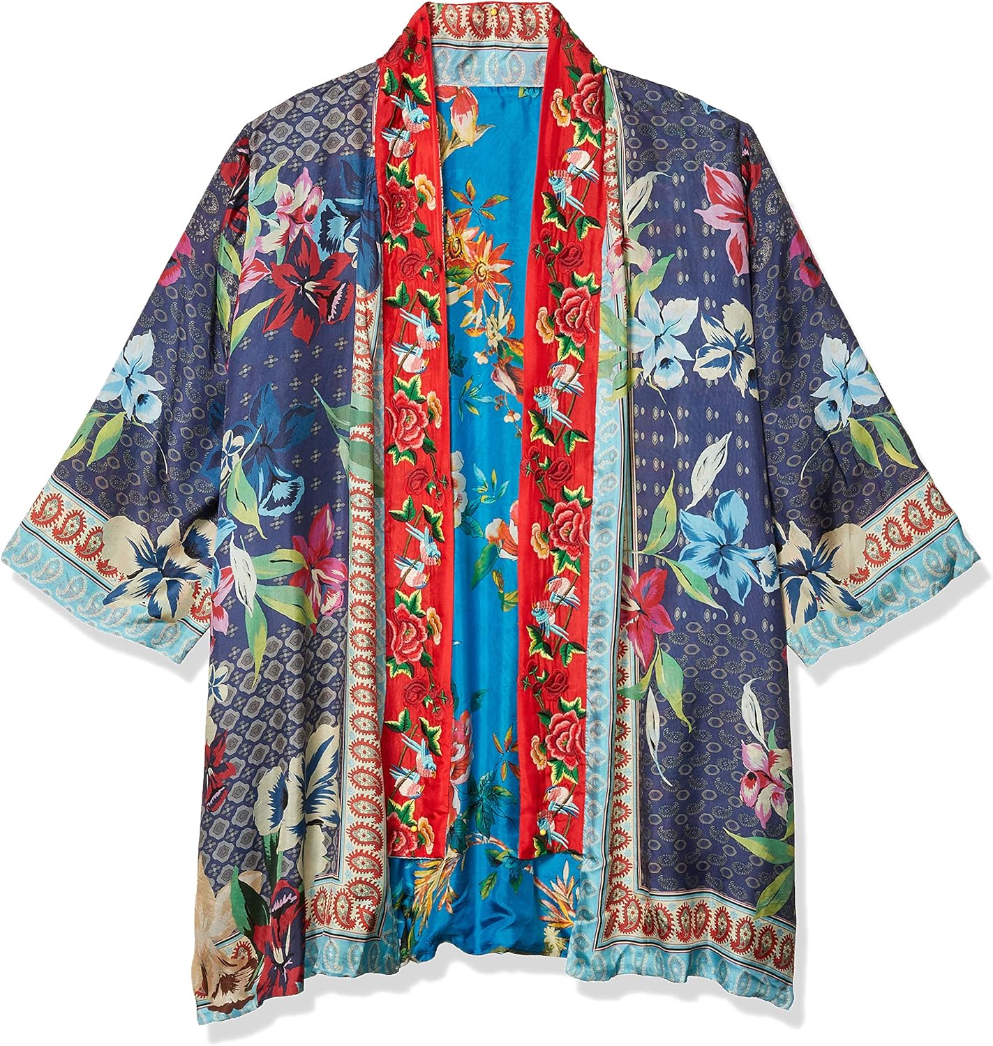 Johnny Was Women's Kimono, Multi, Medium at Amazon Women’s Clothing store