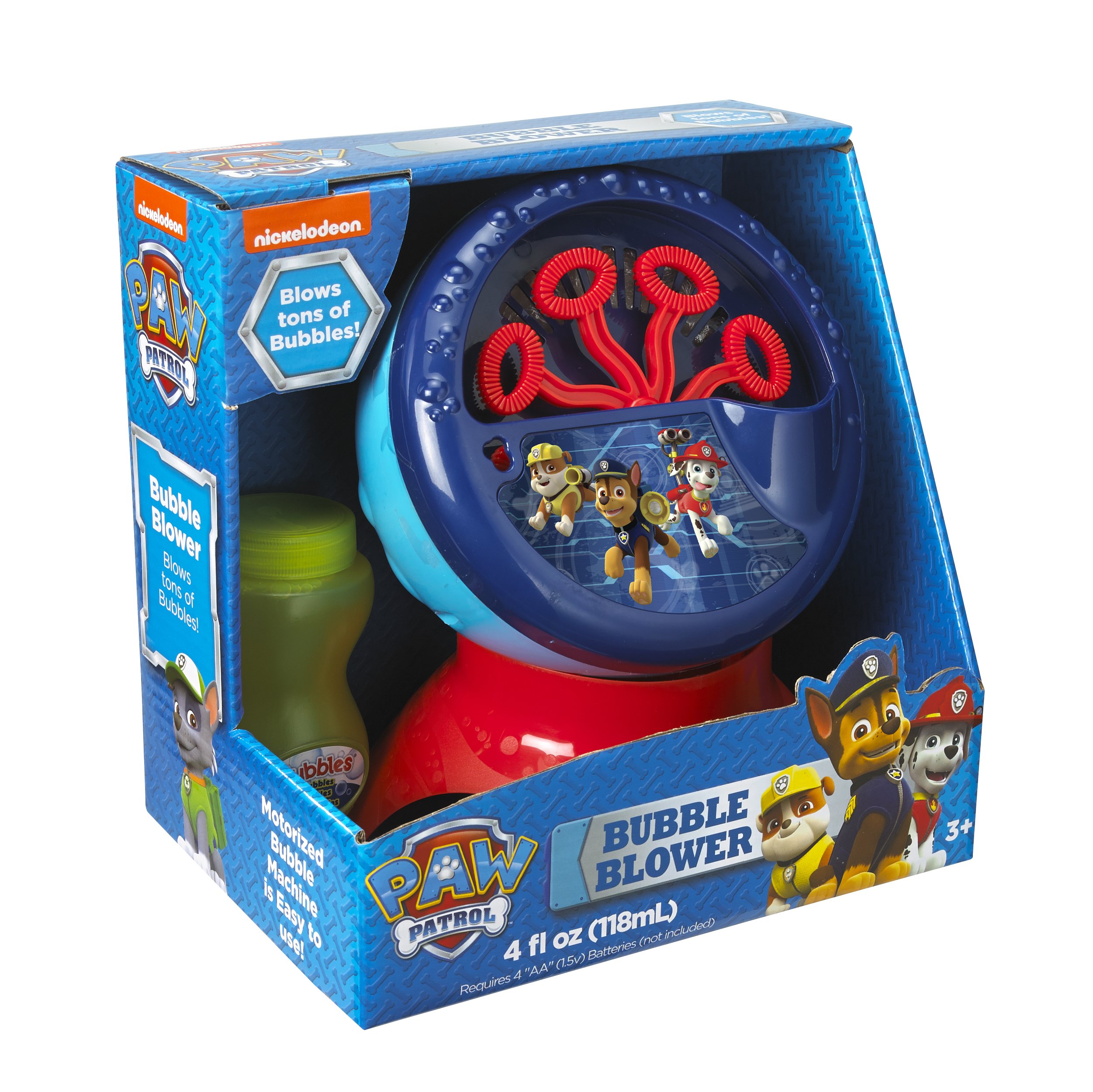 Little Kids PAW Patrol Motorized Bubble Machine (Includes 4 Fl Oz Of