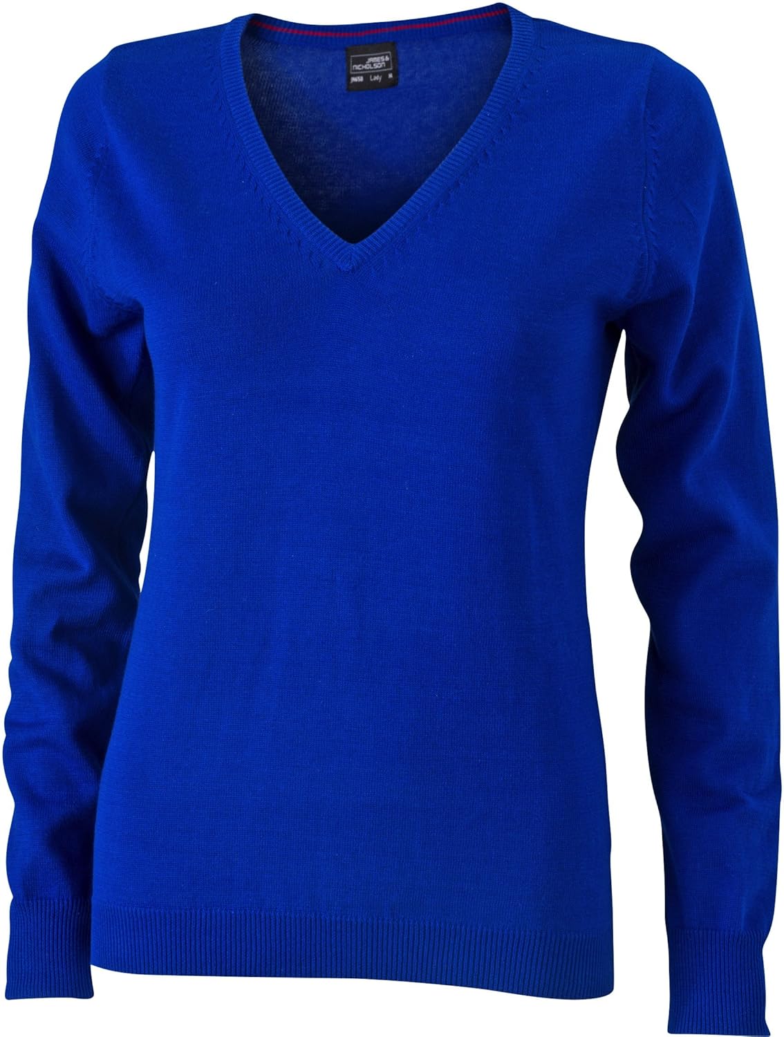 Women JN658 Ladies V Neck Cotton Jumper Clothing Jumpers