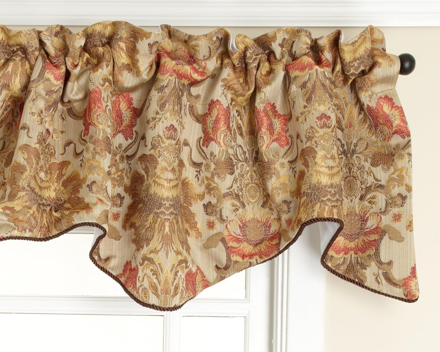 Amazon Com Stylemaster Como Lined Scalloped Valance With Cording