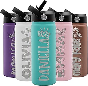 personalised leak proof water bottle