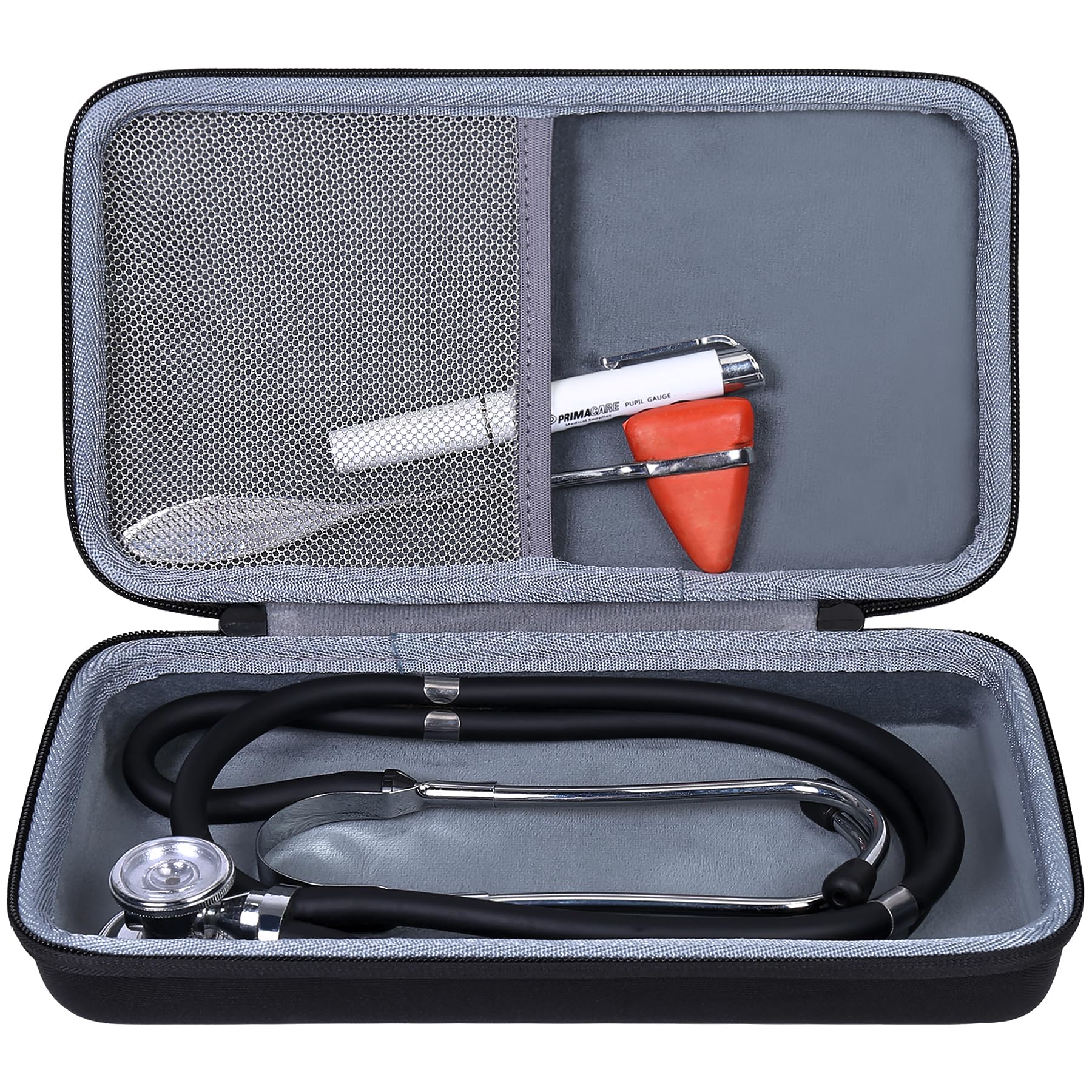 co2CREA Hart Tasche für 3M Littmann Classic II III Stethoskop S.E.2201 / MDF Acoustica luxuriöses/Cardiology IV 6152 leichtes Zweikopf Stethoskop Case Etui Tragetasche(Nur tasche)
