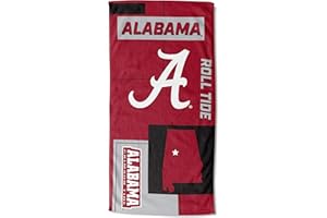 NORTHWEST NCAA State Line Beach Towel, 30x60, Alabama Crimson Tide