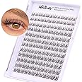 Natural Lash Clusters DIY Eyelash Extension Wispy 144 Pcs Individual Cluster Lashes Extension at Home C Curl 9-11MM Eyelash Cluster Faux Mink False Lashes by Newcally