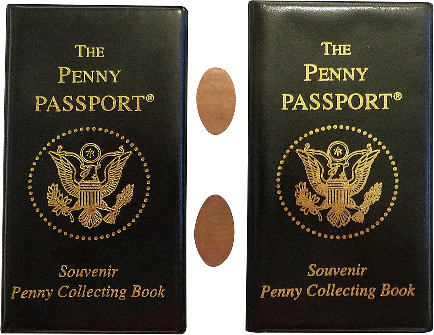 Two-Pack of Penny Passport Souvenir Collecting Book with Free Pressed Pennies