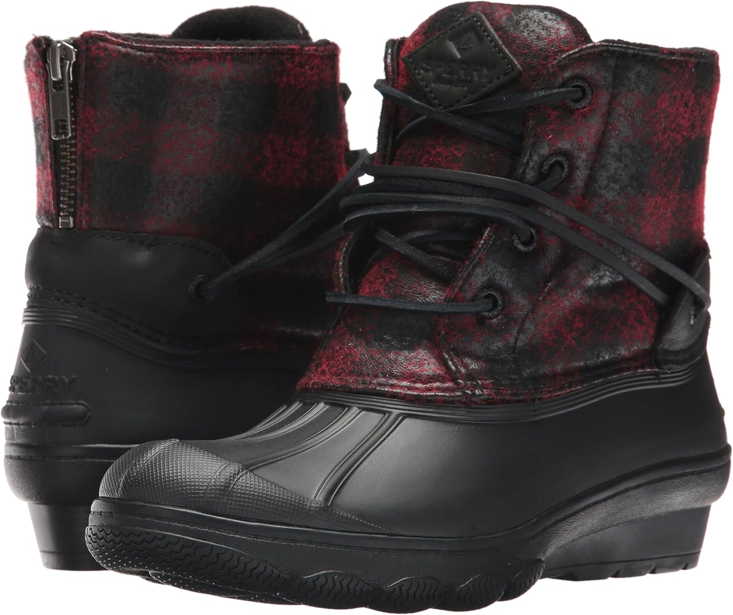 saltwater wedge tide leather boot