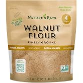 Nature&rsquo;s Eats Superfine Walnut Flour - Finely Sifted, Blanched Gluten Free Nut Flour for Bread, Pancake Mix, Muffins, Low Carb &amp; Vegan Baking - Resealable Bag 16 Ounce (Pack of 1)