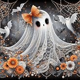 Xylogist Halloween Diamond Art Kits for Adults 14x14 Inch | Halloween Diamond Painting, DIY Ghost Paint by Diamonds for Adults, Full Drill Gem Art for Adults for Home Wall Decor