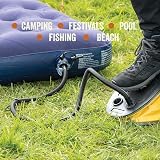 Milestone Camping 5-Litre Foot Operated Air Pump with 2 Nozzles - Light & view 6