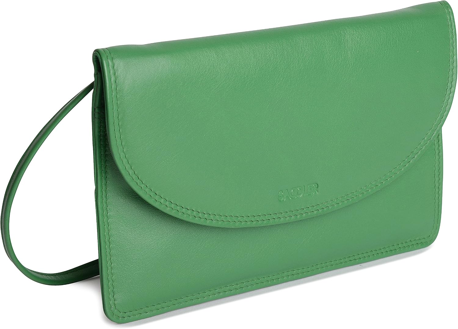 SADDLER "Isabelle Soft Leather Crossbody Bag - Slim Ladies Sling Purse, Jelly Bean - Image 3