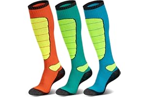 Hylaea Merino Wool Ski Socks, Cold Weather Socks for Snowboarding, Snow, Winter, Thermal Knee-high Warm Socks, Hunting