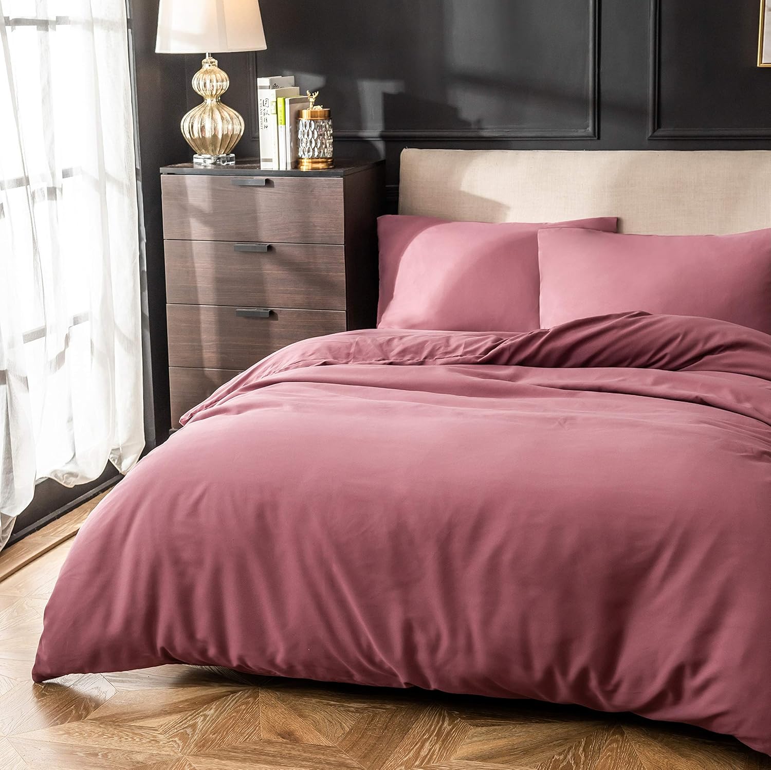 MOASTORY 3 Piece Duvet Cover Set Duvet Comforter Cover Set ...