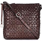 VILENCA HOLLAND Genuine Leather Crossbody Sling Bag for Women, Purse for Women Trendy Casual Office Bag with Adjustable Strap