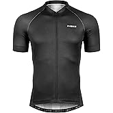 INBIKE Mens Cycling Jersey 3 Rear Pockets Moisture Wicking Short Sleeve Quick Dry Reflective Biking Shirts