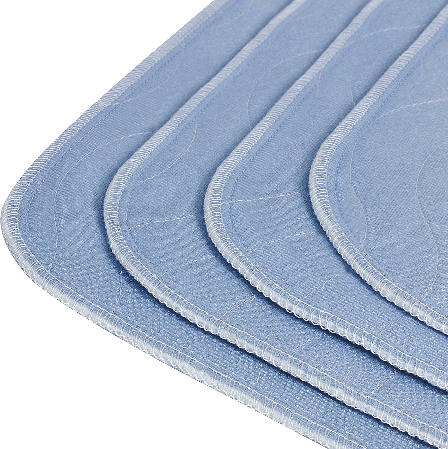 Utopia Bedding Waterproof Incontinence Underpads 34" x 36" (Pack of 4) - Washable and Reusable Bed Pads - Quilted and Absorbent Protector Pads for Adults and Kids (Blue): Health & Personal Care