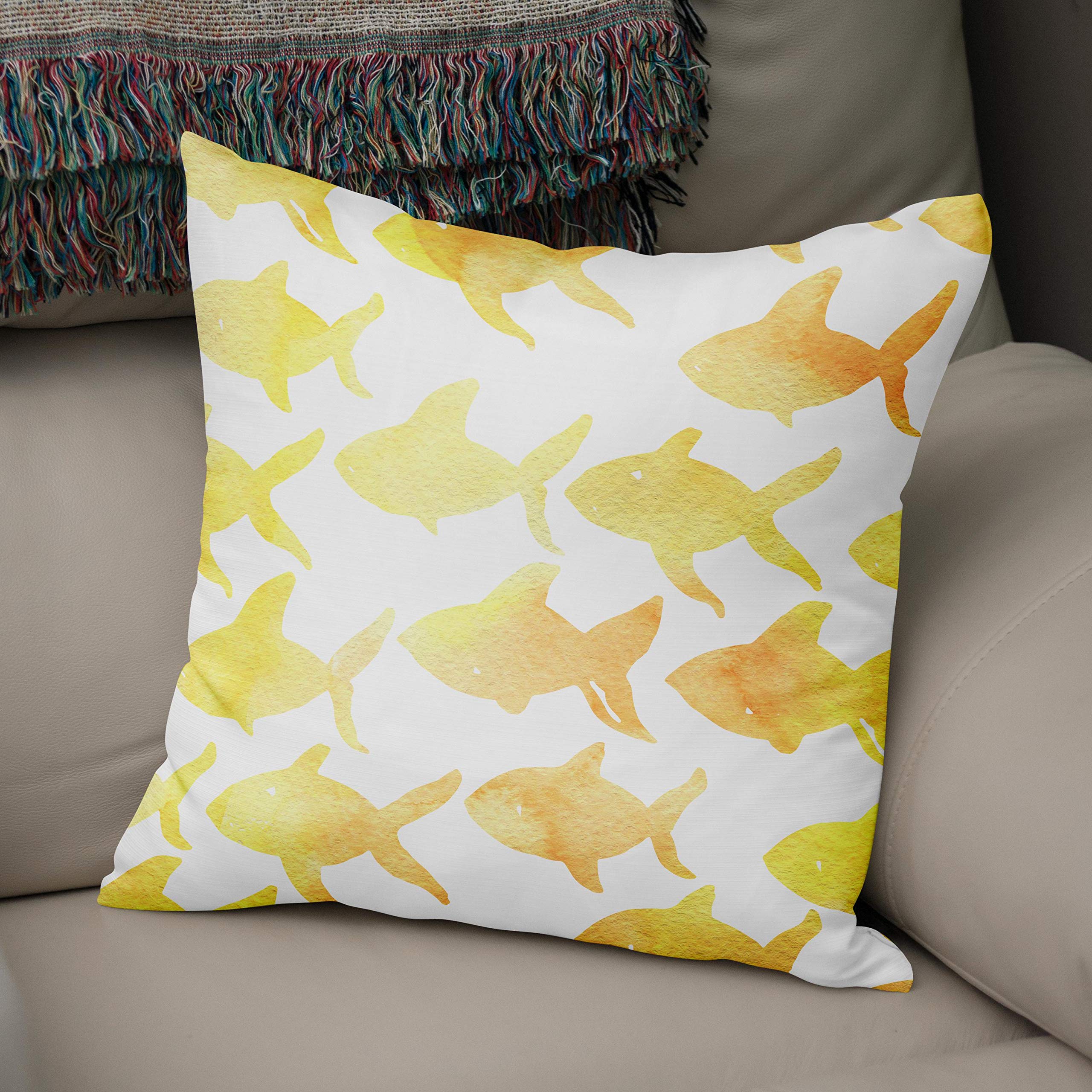 Bonamaison, Decorative Cushion Cover - 50% Cotton 50% Polyester - 43x43cm - Designed and Manufactured in Turkey