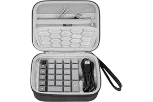 Geekria Numeric Keypad Hard Carrying Case, Compatible with Keychron K0 Max, Portable Number Pad Bag (Dark Grey)