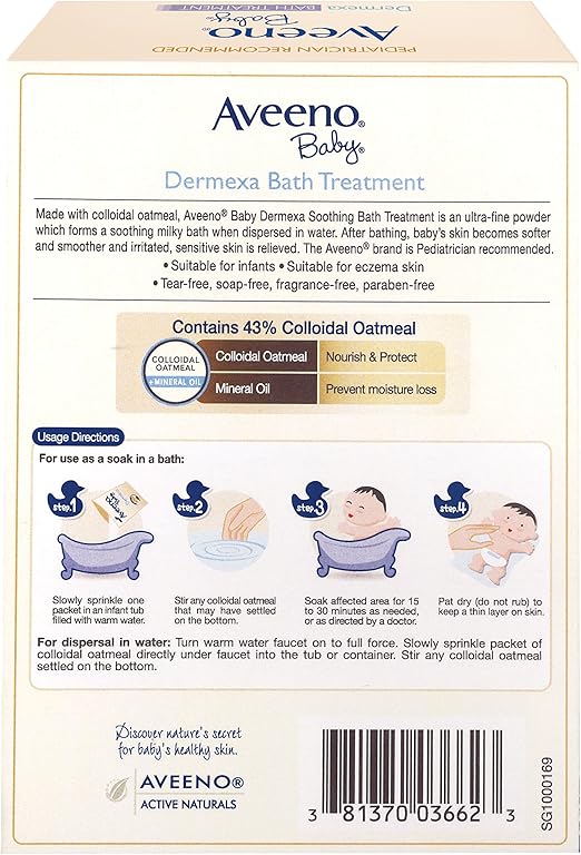 aveeno baby dermexa bath treatment
