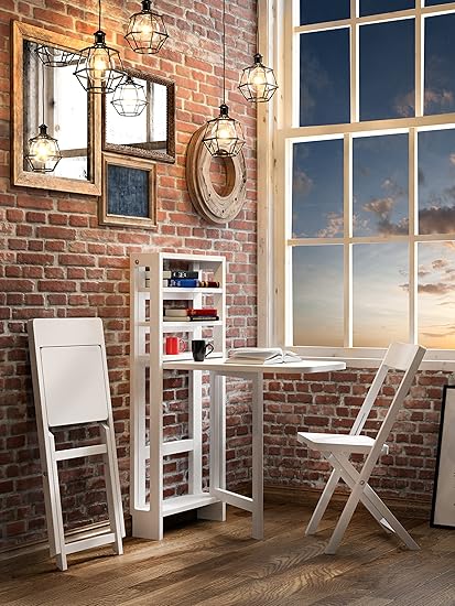 small folding table and 2 chairs