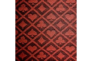 BANGZE STORE 108 x 60 Inches Two-Tone Poker Table Suited Speed Cloth with Dark Color Background, Dustproof and Waterproof Tablecloth for Poker Tables