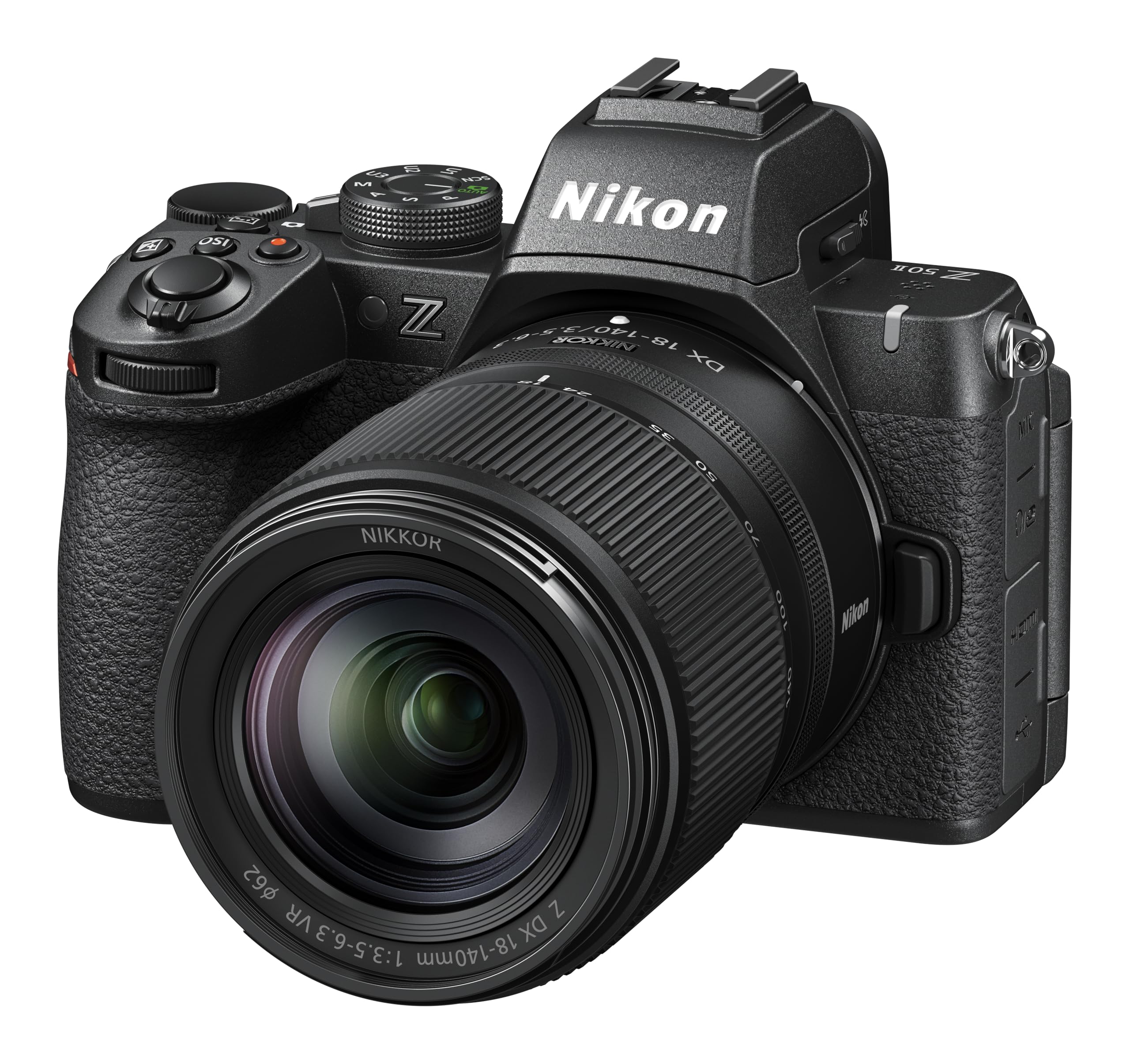 Nikon Z50II + NIKKOR Z DX 18-140 VR, Lexar SD128GB, Fotocamera Mirrorless, CMOS DX 20.9MP, Processore EXPEED7, AF, Mirino Elettronico EVF, LCD 3.2", Video 4K [Nital V.I.P.: 6 anni di garanzia]