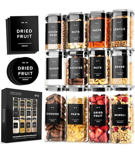 Amazon.com: EDELHAUS Square Glass Storage Containers with