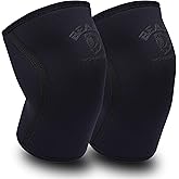 Beast Power Gear Neoprene Compression Knee Sleeves 7MM (Pair) Enhanced Knee Support in Squats Powerlifting Weightlifting and Wrestling – Unisex