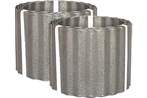 CEILINGCONNEX Colorado Steel Rustic Metal Landscape Edging (2 Pack of 6in W x 10ft L Rolls, Antique)
