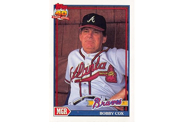 Bobby Cox baseball card 1991 Topps #759 (Atlanta Braves Legendary Manager)