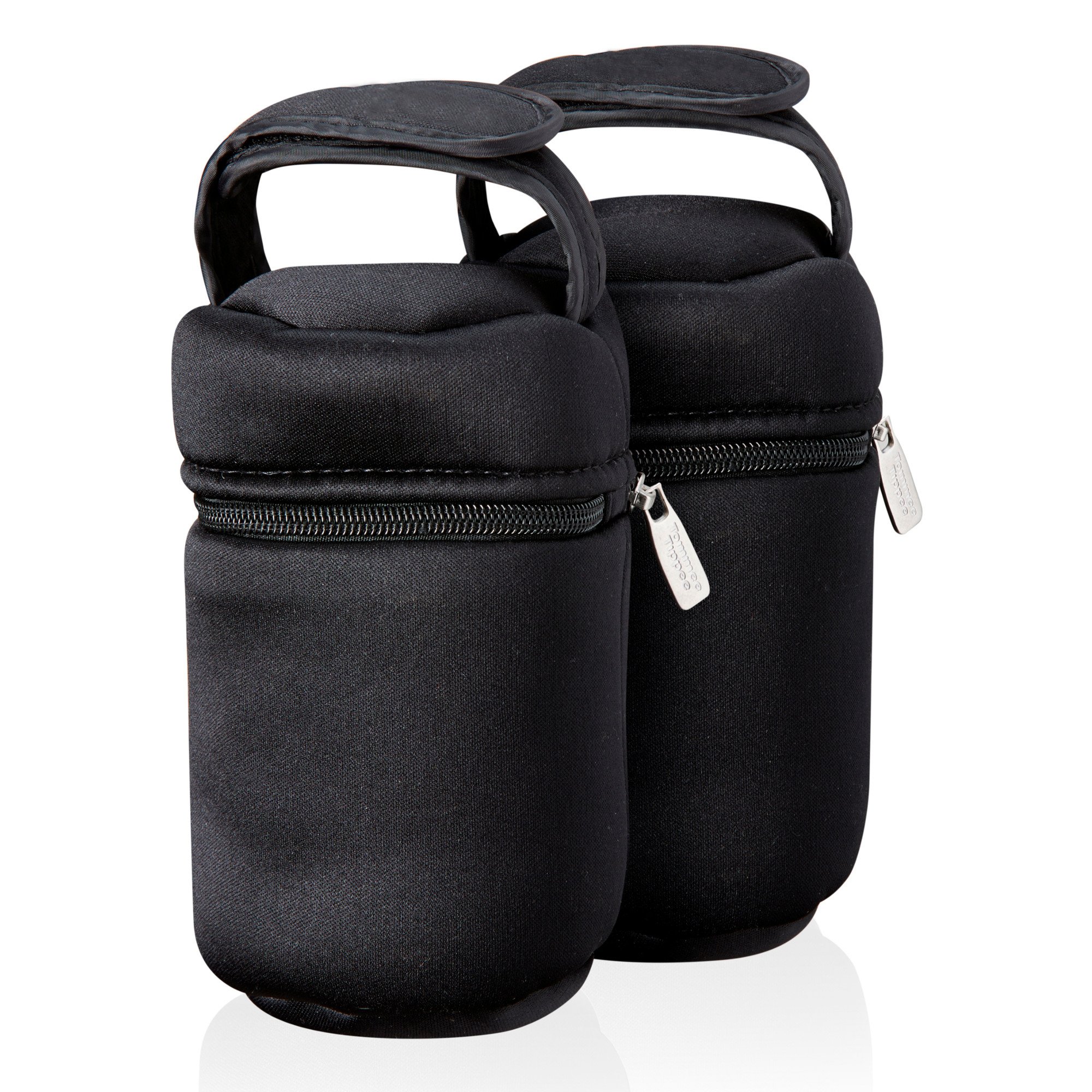 Tommee Tippee Insulated Bottle Bags, Pack of 2 Portable and Lightweight Bottle Bags for Baby Bottle Storage, Travel Friendly Adjustable Strap