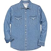 Dubinik® Mens Button Up Shirts Long Sleeve Casual Button Down Work Shirt Men Two Pocket Cotton with Comfortable