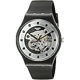 Amazon.com: Swatch New Gent Quartz Silicone Strap, Black, 19.5 Casual Watch  (Model: SUOB165) : Clothing, Shoes \u0026 Jewelry