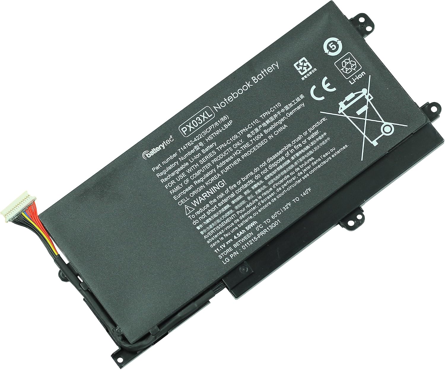 Batterytec® Battery for HP ENVY 14 Sleekbook, 14 Touchsmart M6 M6-k Series, PX03 PX03XL - Image 3
