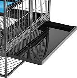 Yaheetech 2-Story Small Animal Cage on Rolling Stand 137cm Black view 5