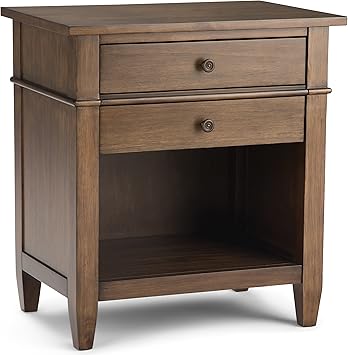 Amazon Com Simpli Home 3axccrl 11rnab Carlton Solid Wood 24 Inch