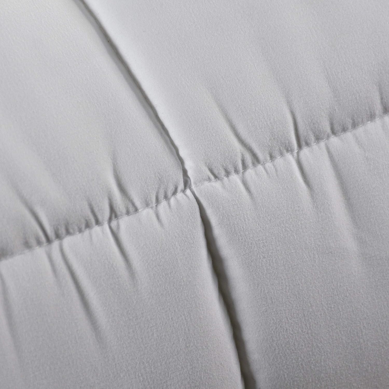 SUPERIOR Solid White Down Alternative Comforter, Duvet Insert, Medium Weight for All Season, Fluffy, Warm, Soft & Hypoallergenic - Full/Queen Bed: Home & Kitchen