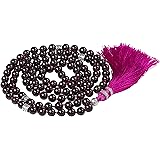 Mala Beads Necklace, Gemstone Mala Bracelet, Buddhist Prayer Beads Necklace, Tassel Necklace, Knotted Necklace