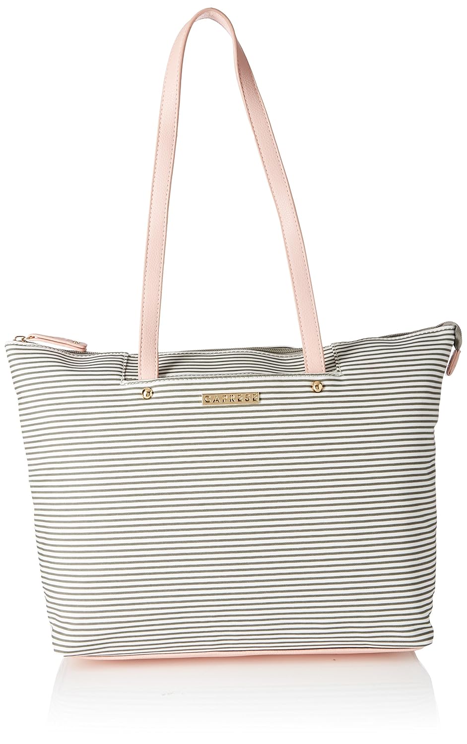 caprese eva women's tote bag (grey and white)