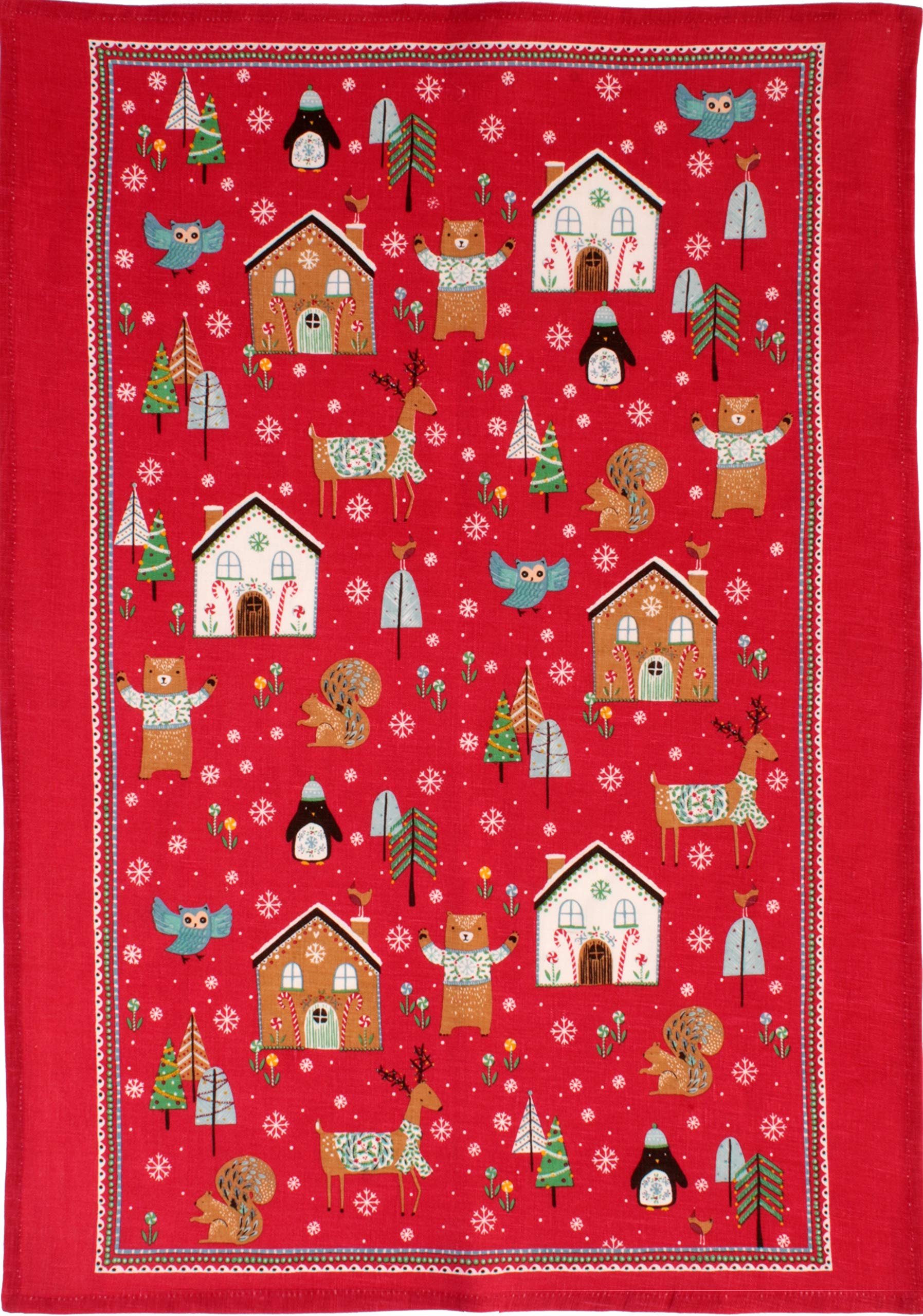 Ulster Weavers Cotton Tea Towel, 100%, Red, One Size