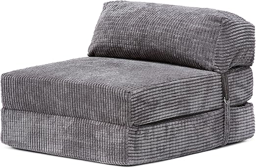 Loft 25 Baron Charcoal Fold Out Single Z Bed Mattress Charcoal