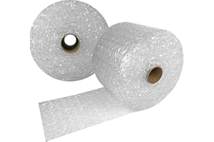 STARBOXES UBOXES Bubble Cushioning Roll - 130 ft x 12'' Wide - Large 1/2'' Bubbles Clear