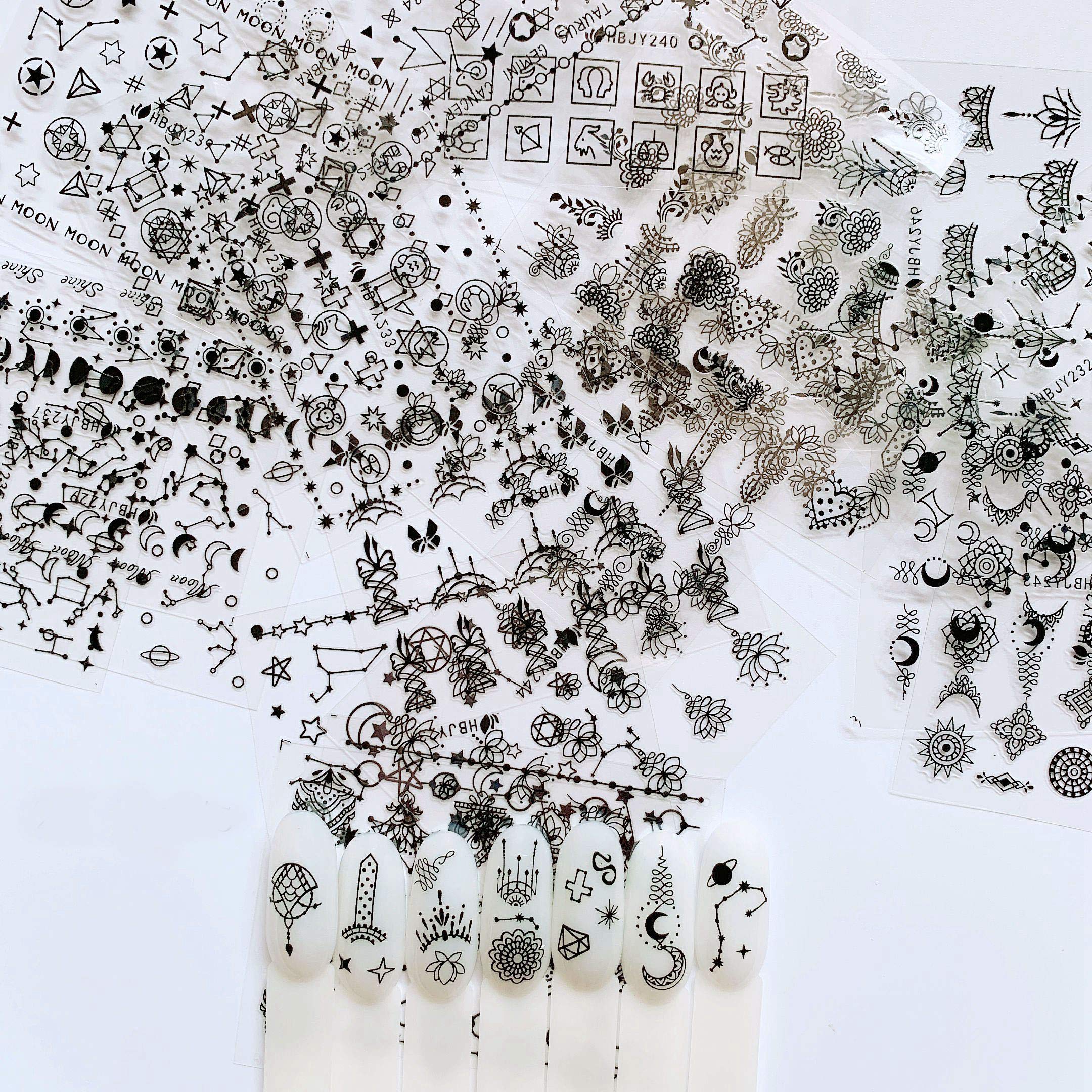 black sticker sheets