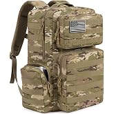 TILYMOL Military Tactical Backpack for Men &amp; Women, 30L Assault Pack | Molle 3 Days Hiking Trekking Rucksack &amp; Bug Out Bag, Heavy Duty Water Resistant