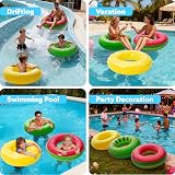 JOYIN Pool Inflatable Rings 82.5cm Fruit 3 Pack Watermelon Kiwi Lemon view 7