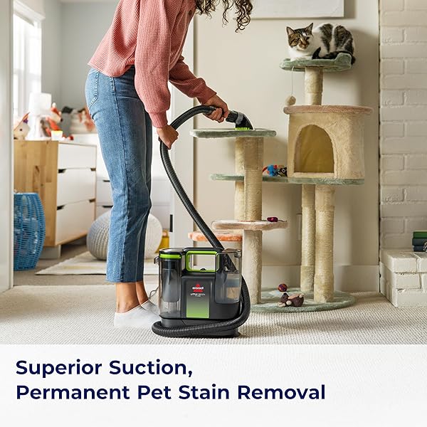 BISSELL® LITTLE GREEN® MAX PET PORTABLE CARPET AND UPHOLSTERY DEEP CLEANER, CAR/AUTO DETAILER, WITH SELF-CLEANING TOUGH STAIN TOOL AND PET HAIR REMOVAL TOOL (3860)