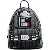 Loungefly Women's Star Wars Darth Vader Light Up Cosplay Double Strap Shoulder Bag Purse