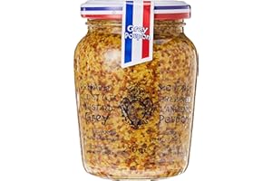 Grey Poupon French Wholegrain Mustard, with White Wine, Traditional & Authentic, Flavourful & Versatile, 200ml