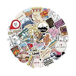 100Pcs Las Vegas Stickers for Water Bottle and